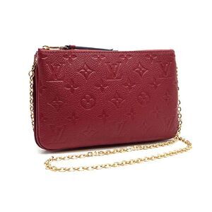 Louis Vuitton Pochette Double Zip Monogram Implant Cherry Berry